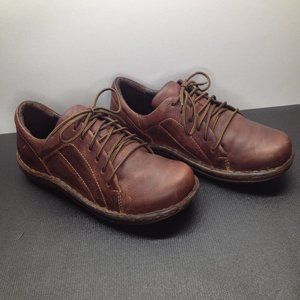 Ladies Born Brown Leather Shoes Size 11